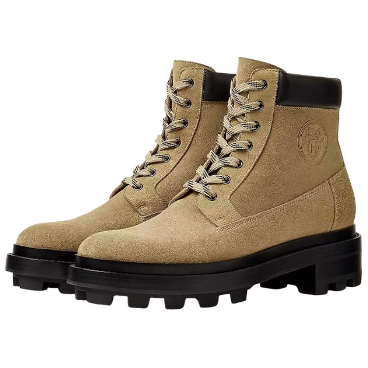 Lookbook HERMES Suède Enkelboots met Riem ''Bruin'' H222968Z-HBK