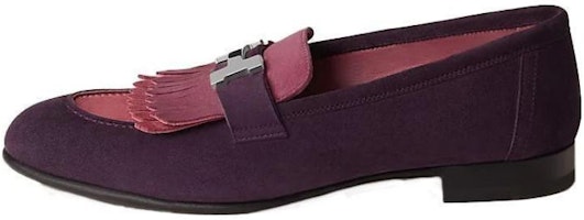 HERMES Suede Loafer 'Purple Fashion' H181071Z-OC HERMES Suede Loafer 'Purple Fashion' H181071Z-OC