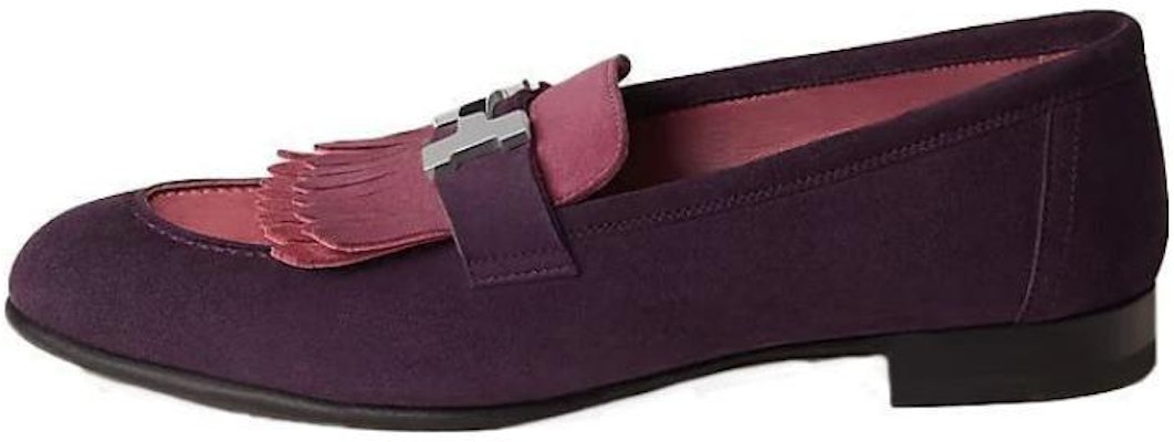 HERMES Suede Loafer 'Purple Fashion' H181071Z-OC Buy HERMES Suede Loafer 'Purple Fashion' H181071Z-OC