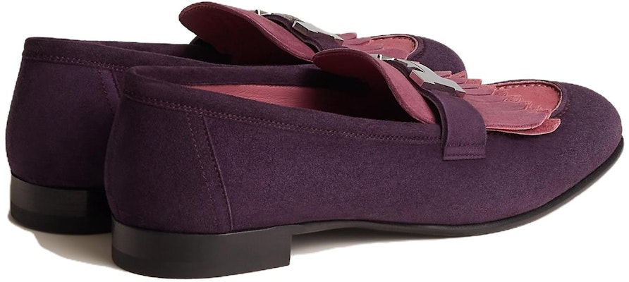 HERMES Suede Loafer 'Purple Fashion' H181071Z-OC Shop HERMES Suede Loafer 'Purple Fashion' H181071Z-OC