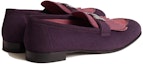 Shop HERMES Kasut Loafer Suede 'Fesyen Ungu' H181071Z-OC