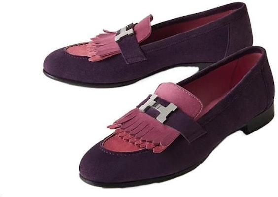 HERMES Sepatu Loafer Suede 'Fashion Ungu' H181071Z-OC Lookbook HERMES Sepatu Loafer Suede 'Fashion Ungu' H181071Z-OC