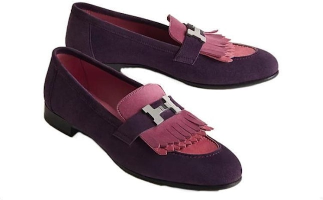 HERMES Sepatu Loafer Suede 'Fashion Ungu' H181071Z-OC Shop HERMES Sepatu Loafer Suede 'Fashion Ungu' H181071Z-OC