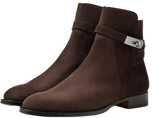 エルメス スエード アンクルブーツ (ブラウン) H222978Z-HME Lookbook エルメス スエード アンクルブーツ (ブラウン) H222978Z-HME