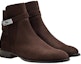 Shop HERMES But Suede Slip-On Buku Lali 'Brown Fashion' H222978Z-HME