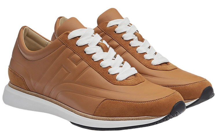 Lookbook HERMES 愛馬仕 小牛皮絨面運動鞋 棕色