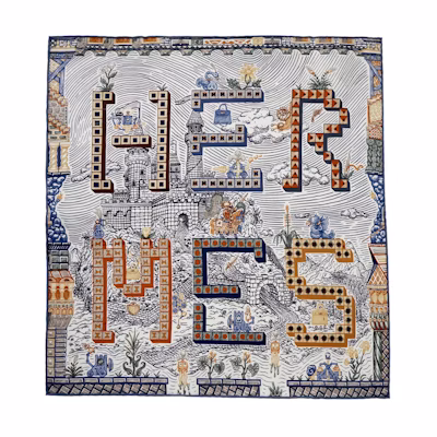 HERMES Super Silk Quest Scarf Unisex Couple's Edition Grey. H894049S 11