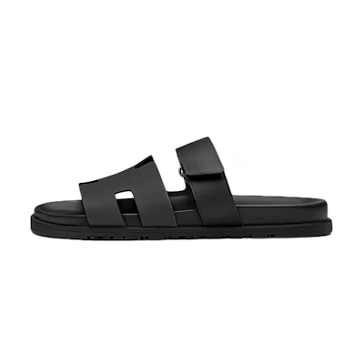 HERMES Technical Sandal 'Black Calfskin'
