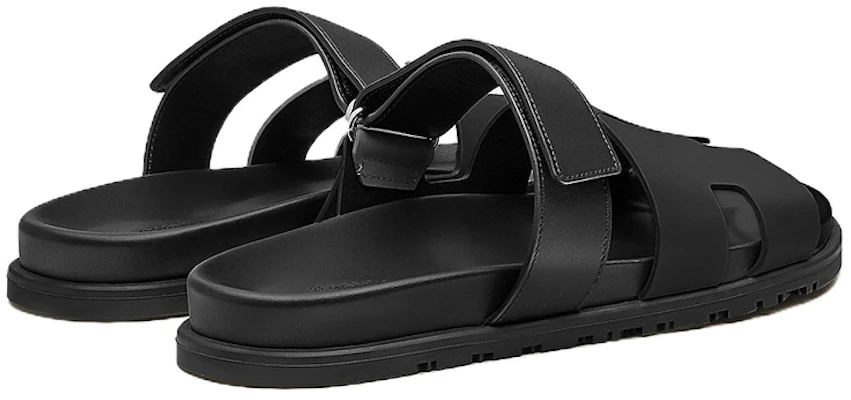 愛馬仕 小牛皮科技涼鞋 黑色 Shop 愛馬仕 小牛皮科技涼鞋 黑色