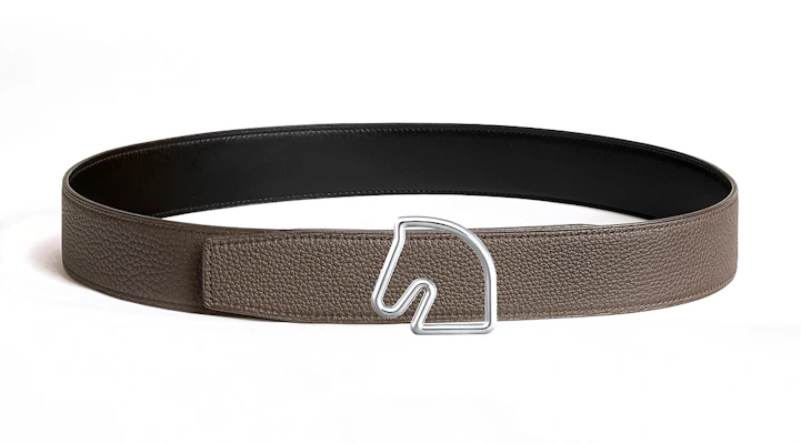 에르메스 테트 드 슈발 양면 가죽 벨트 블랙/탠 남성용 3.8cm H081656CK05-H077971CAAG085 Lookbook 에르메스 테트 드 슈발 양면 가죽 벨트 블랙/탠 남성용 3.8cm H081656CK05-H077971CAAG085