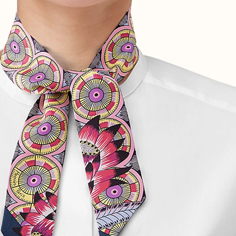 HERMES The Savana Dance Twilly Multicolor Scarf H062988S-11 圖 3