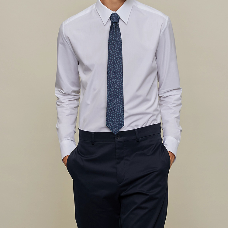 Shop エルメス タイ7 H セラフェット ブルー ネクタイ H339321T-02