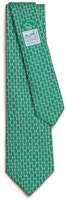HERMES Tie 7 Dancing H Green Tie H006303Tv16 HERMES Tie 7 Dancing H Green Tie H006303Tv16