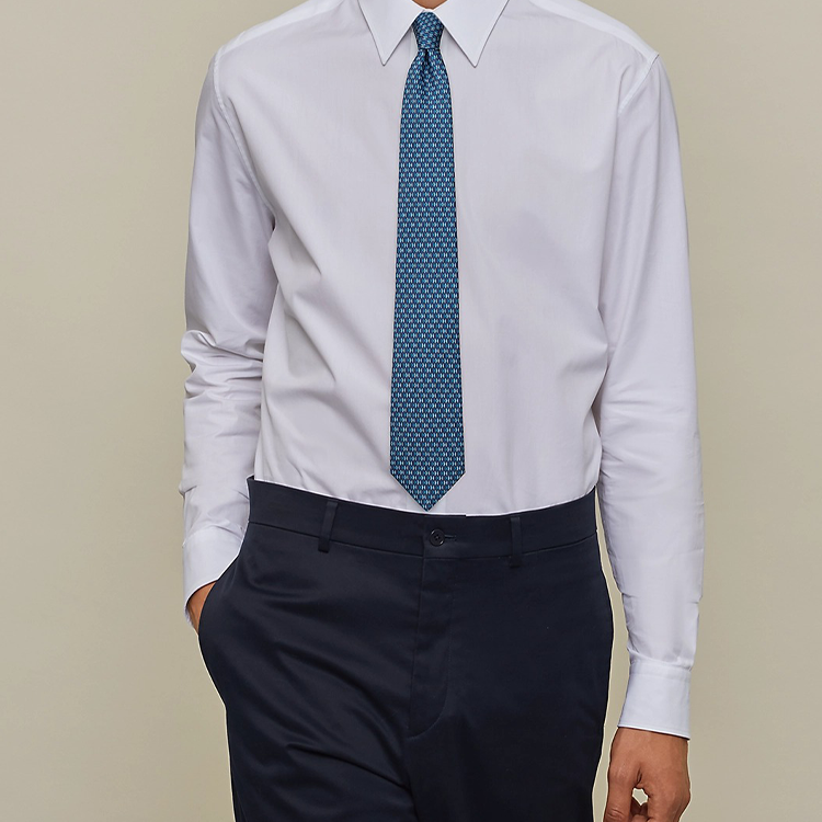 HERMES Tie 7 Ulysse  Blue Tie H006247T-01 圖 3