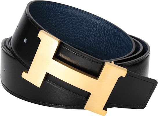 HERMES Togo Reversible Leather Belt Black/Blue Gold Buckle 3.8cm H704562CUZ3 H077971CAAE Shop HERMES Togo Reversible Leather Belt Black/Blue Gold Buckle 3.8cm H704562CUZ3 H077971CAAE