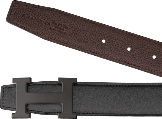 エルメス トゴカーフスキンベルト チョコレート/ブラック シルバーバックル 3.2cm H080029CY89-H073967CAAB Purchase エルメス トゴカーフスキンベルト チョコレート/ブラック シルバーバックル 3.2cm H080029CY89-H073967CAAB