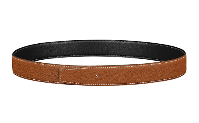 HERMES Togo Calfskin Reversible Belt for Men Black/Brown 3.2cm Wide. H073967CAAA Lookbook HERMES Togo Calfskin Reversible Belt for Men Black/Brown 3.2cm Wide. H073967CAAA