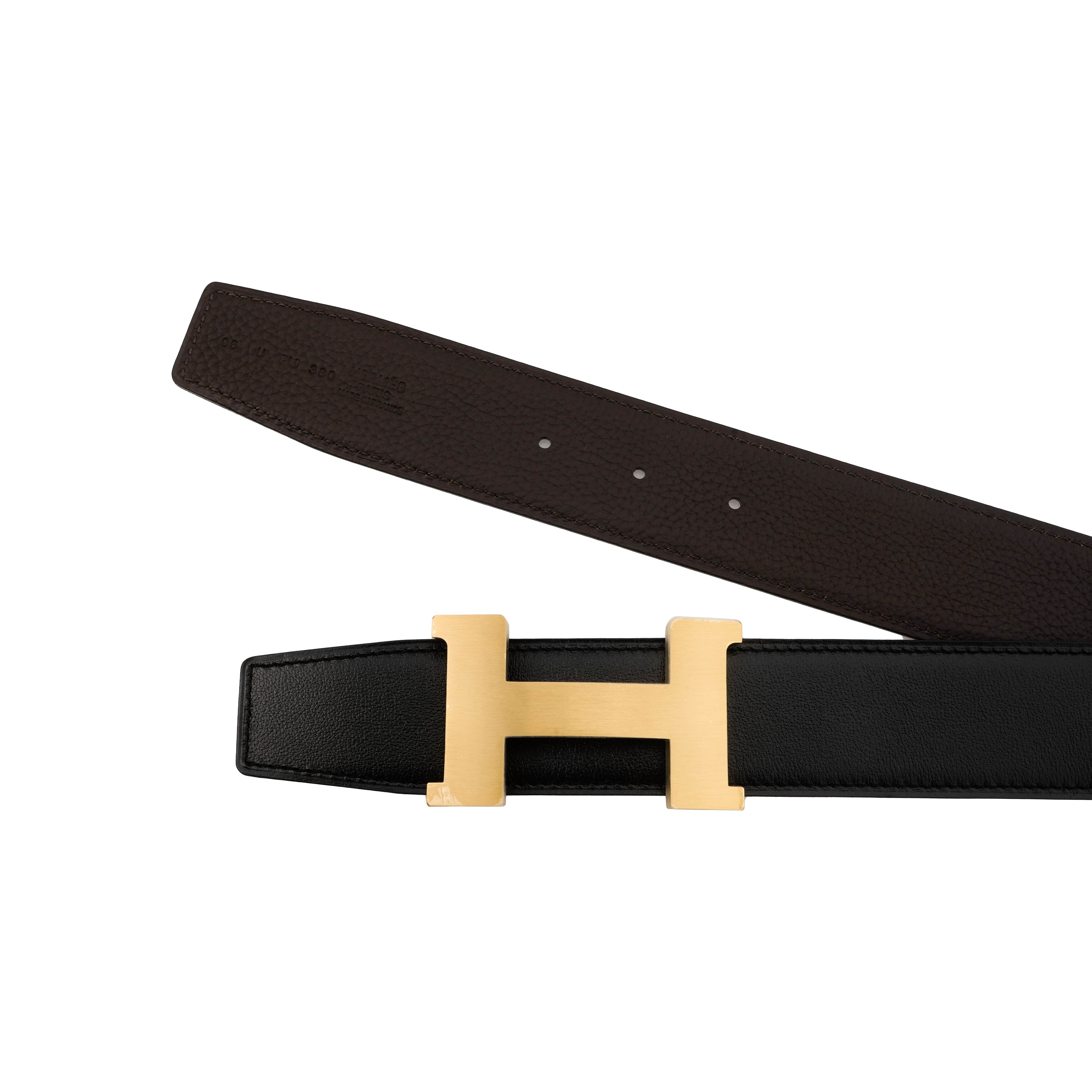 Shop エルメス トゴレザー ベルト マットライトゴールドバックル 幅3.8cm H074562CUZ3-H077971CAAB