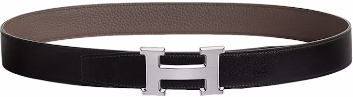 Order HERMES Sabuk Reversible Kulit Togo Abu-abu/Perak 3.2cm H064544CB86-H073967CAAC
