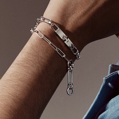 HERMES Gelang Perak 925 Touret Unisex Desain Pasangan - Silver. H123430B Lookbook HERMES Gelang Perak 925 Touret Unisex Desain Pasangan - Silver. H123430B