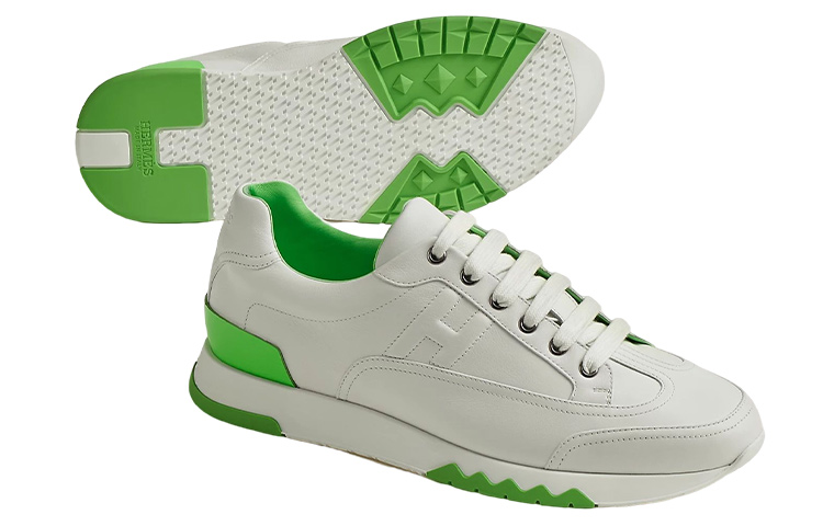 Shop HERMES Trail 'Putih Hijau' H191395Z-HBV