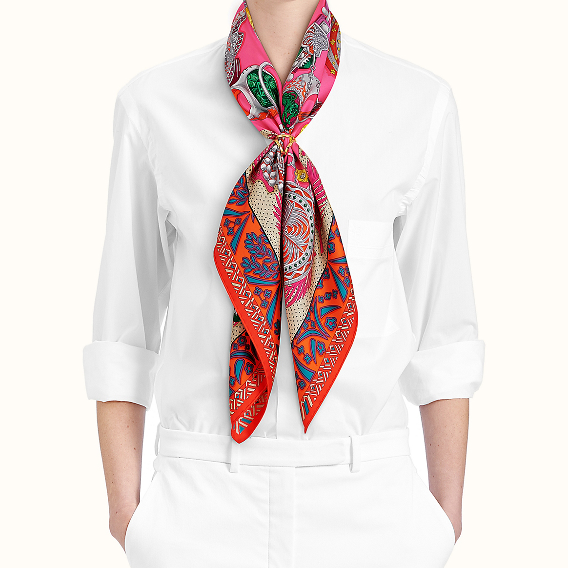 HERMES Trio Scarf Ring Gold H601472S-00 圖 3