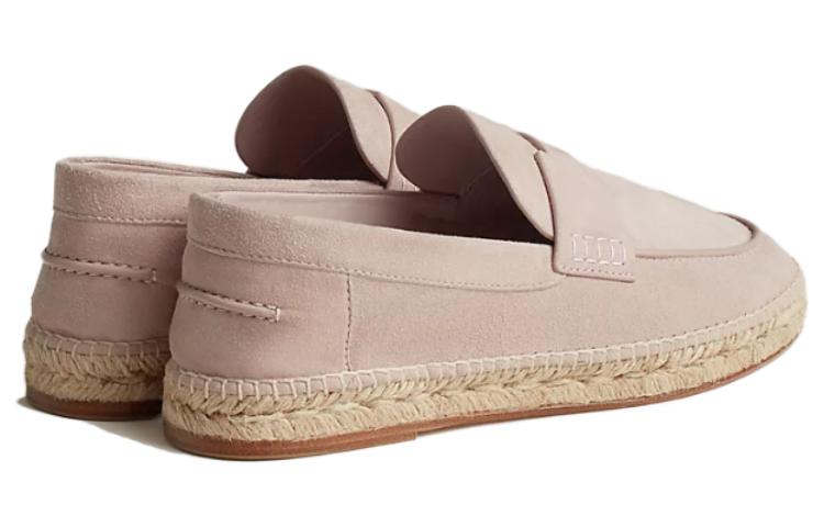 Lookbook HERMES愛馬仕 Trip 皮革 圓頭套腳 漁夫鞋 男款 粉色