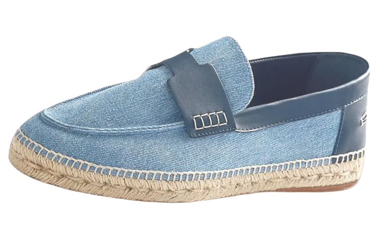 HERMES Trip Canvas Espadrille 'Blue Denim' H221835Z-H68