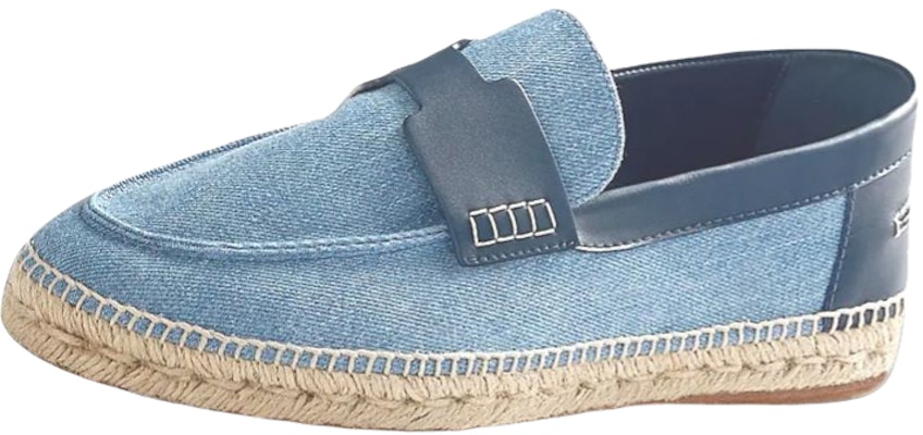 HERMES Trip Canvas Espadrille 'Blue Denim' H221835Z-H68 Buy HERMES Trip Canvas Espadrille 'Blue Denim' H221835Z-H68