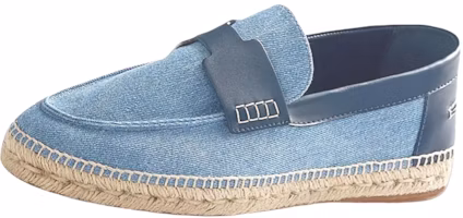 HERMES Trip Canvas Espadrille 'Blue Denim' H221835Z-H68 HERMES Trip Canvas Espadrille 'Blue Denim' H221835Z-H68