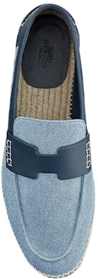 HERMES Trip Canvas Espadrille 'Blue Denim' H221835Z-H68 Lookbook HERMES Trip Canvas Espadrille 'Blue Denim' H221835Z-H68