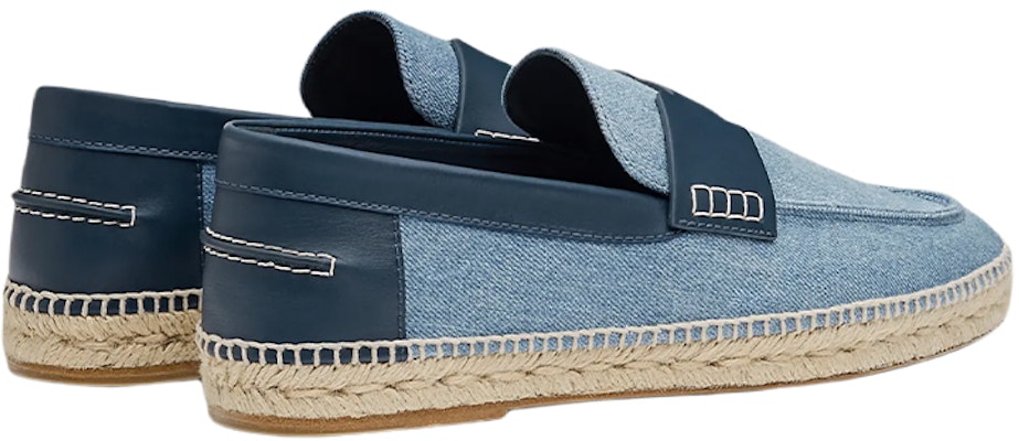 HERMES Trip Canvas Espadrille 'Blue Denim' H221835Z-H68 Shop HERMES Trip Canvas Espadrille 'Blue Denim' H221835Z-H68