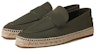 HERMES Slip-On Kulit Hujung Bulat 'Deep Green Fisherman' H211874Z-H4N