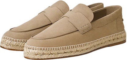 HERMES Trip Suede Round Toe Slip-On 'Fisherman Beige' H231003Z-H1J HERMES Trip Suede Round Toe Slip-On 'Fisherman Beige' H231003Z-H1J