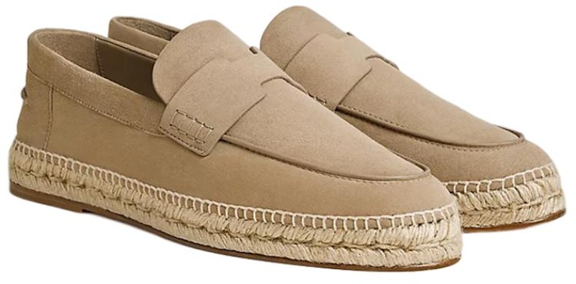 HERMES Trip Suede Round Toe Slip-On 'Fisherman Beige' H231003Z-H1J Order HERMES Trip Suede Round Toe Slip-On 'Fisherman Beige' H231003Z-H1J