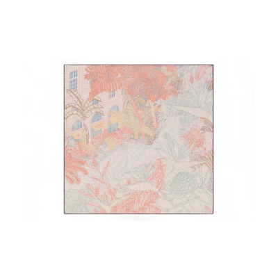 HERMES Tropical Suburbs Silk Scarf Unisex Couple Style Multicolor H893991S-07