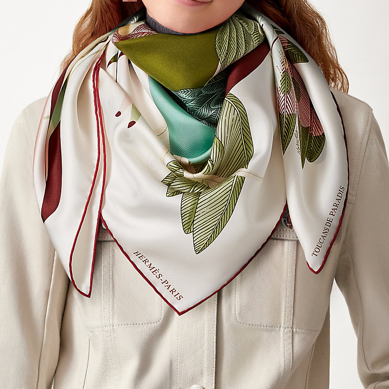 HERMES Tropical Toucans Scarf Multicolor H003560S-04 圖 3