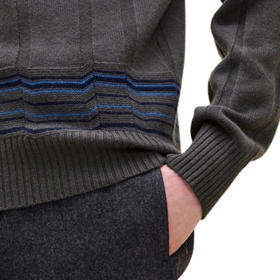 HERMES Suéter de Cuello Alto Cremallera Canalé Gris Basalto H467215HA0ILA Purchase HERMES Suéter de Cuello Alto Cremallera Canalé Gris Basalto H467215HA0ILA