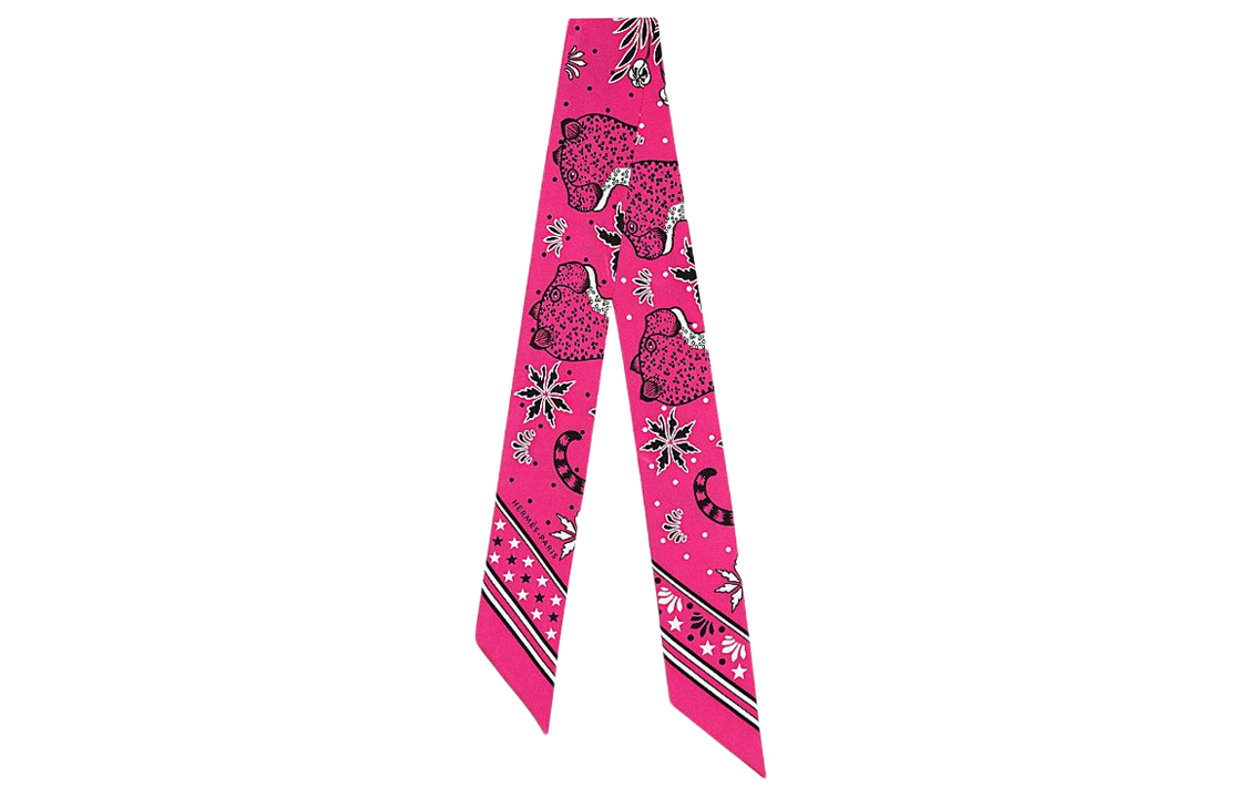 HERMES Twilly Pink Silk Scarf Ribbon H063350S-03 圖 2