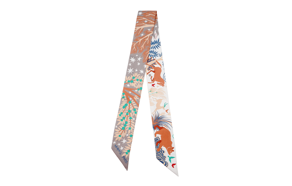 HERMES Twilly Scarf "Orpheus Charm" Unisex Couple Design. H063702S-02 圖 2