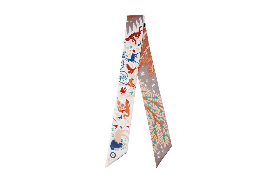 HERMES Twilly Scarf "Orpheus Charm" Unisex Couple Design. H063702S-02 圖 3