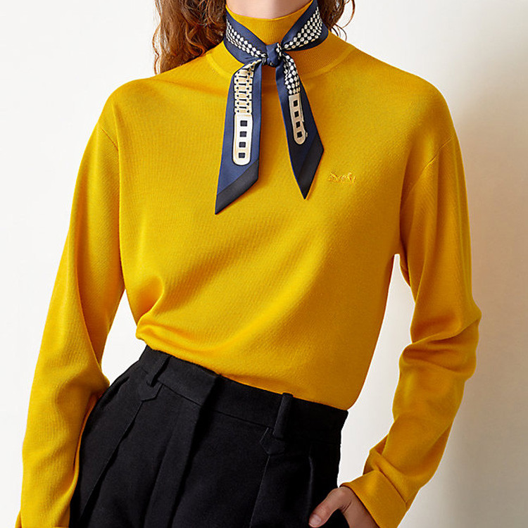 HERMES Twilly Scarf Deep Blue with Black Dog Accessory. H063457S-02 圖 3