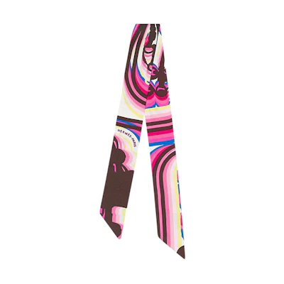 HERMES Twilly Scarf Ribbon "Glamorous Reins" Rose Pink H063415S-02