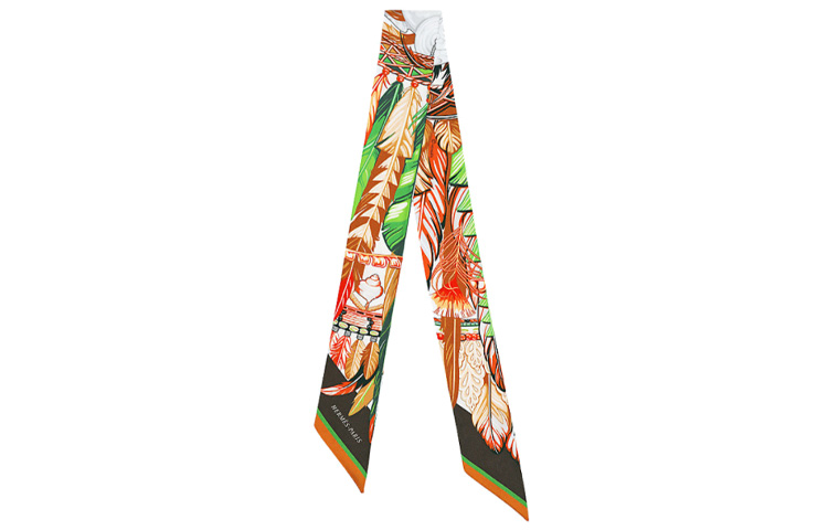 HERMES Twilly Silk Scarf Taiping Dance Unisex Couple Style H063572S-07 圖 2