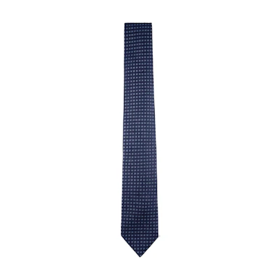 HERMES Two-Tone H Jacquard Silk Tie H038188T-17