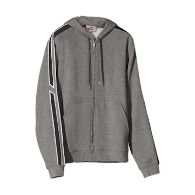 HERMES Two-Tone Zip Hoodie Gray Sweatshirt. H167525HA76