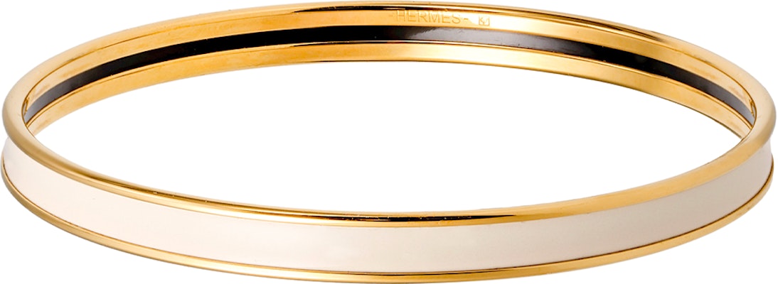 HERMES Gelang Emas Uni Logo Hiasan Uniseks Pasangan Krim/Emas H240001F 85 Lookbook HERMES Gelang Emas Uni Logo Hiasan Uniseks Pasangan Krim/Emas H240001F 85