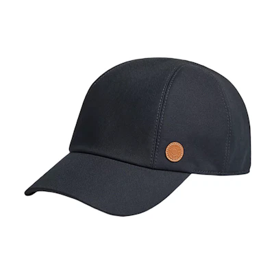 HERMES Unisex Black Sunshade Comfort Cap Baseball Hat. H222049N 0158