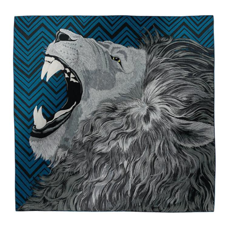 HERMES Unisex Gray Scarf - Goat Cashmere & Silk Blend H103957T 05 圖 4
