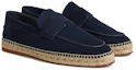 Shop HERMES Slip-On in Velluto Punta Tonda ''Ocean'' H211874Z-HI3